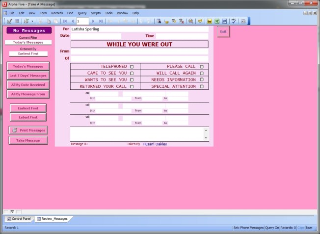 Original Message Review