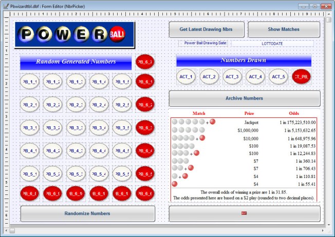 Nbr Picker Design Mode