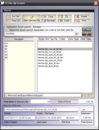 TC File Mgt System SPane