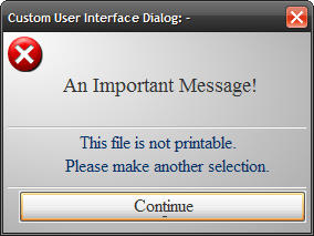 xDialog Box3 msg