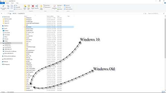 Win10 File Structure